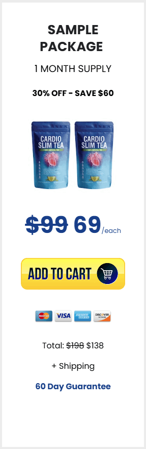 Cardio Slim Tea 2bottle price